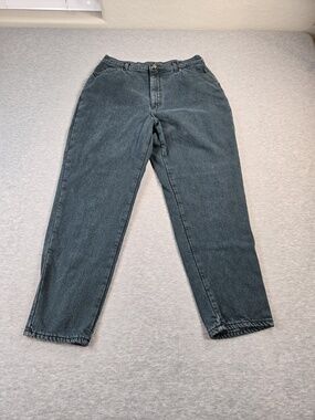 Vintage LL Bean Jeans Womens 18 30 Blue Flannel Lined Relaxed Fit Denim USA 90s